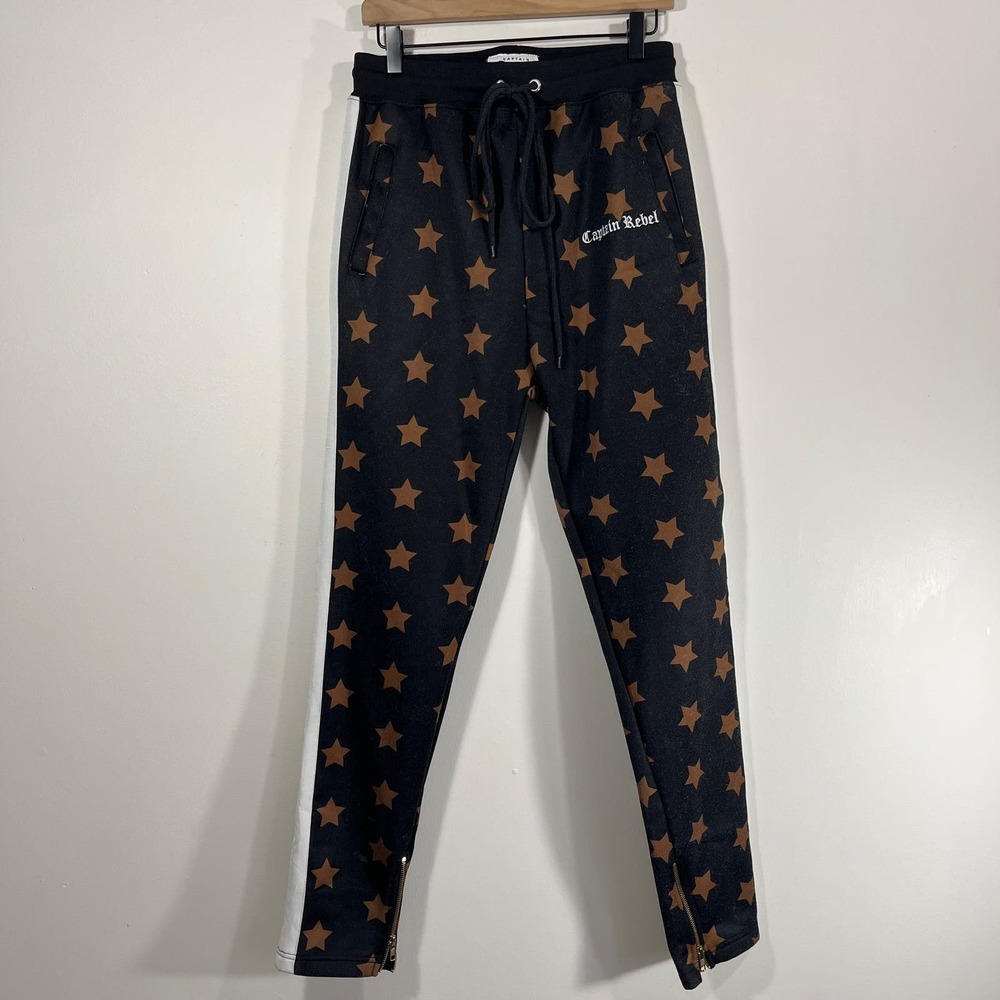 Captain Rebel Black Star Track Suit Set Size Large - Picture 12 of 16